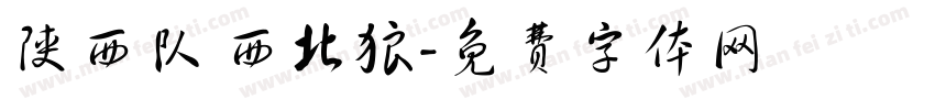 陕西队 西北狼字体转换